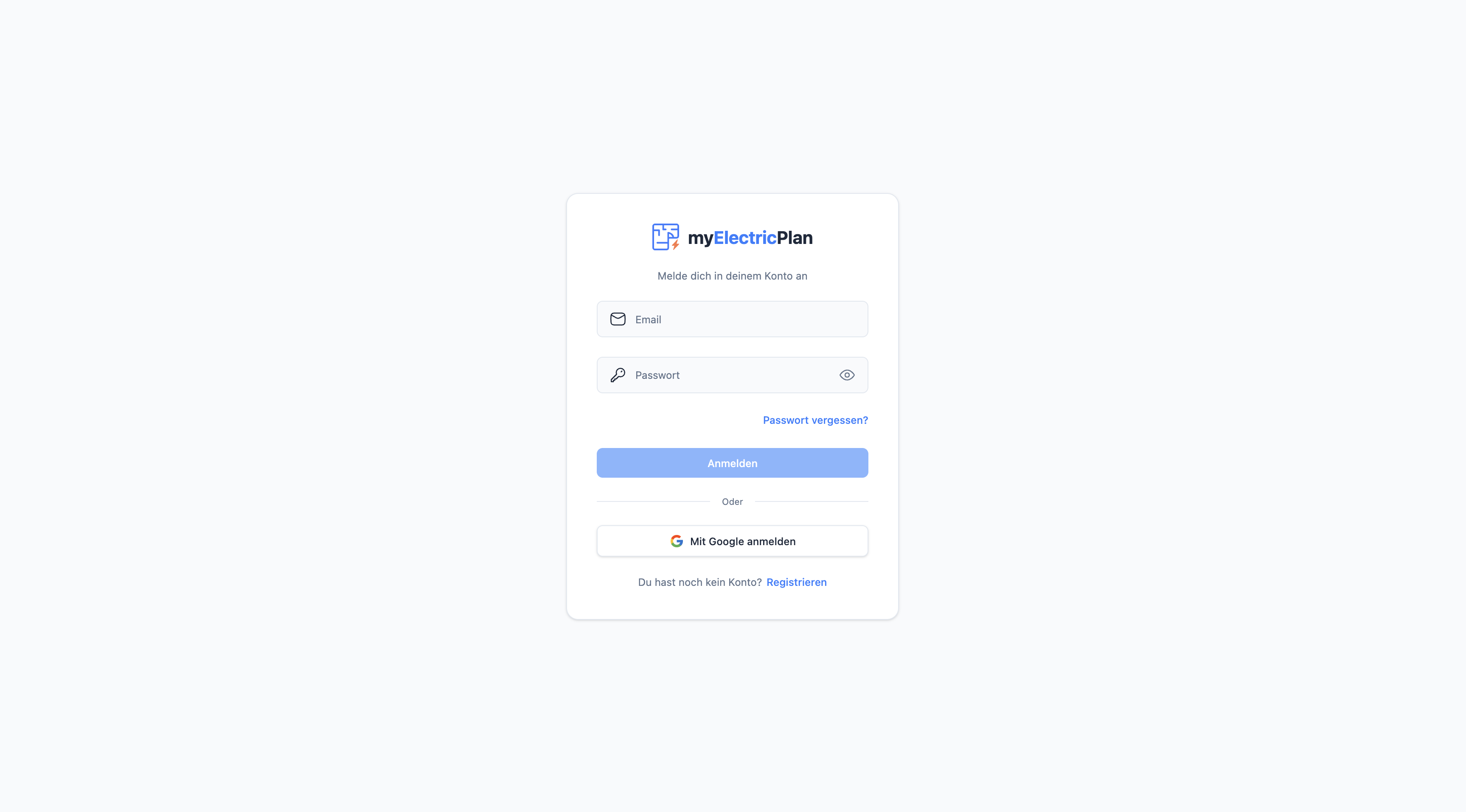 Login-Bildschirm