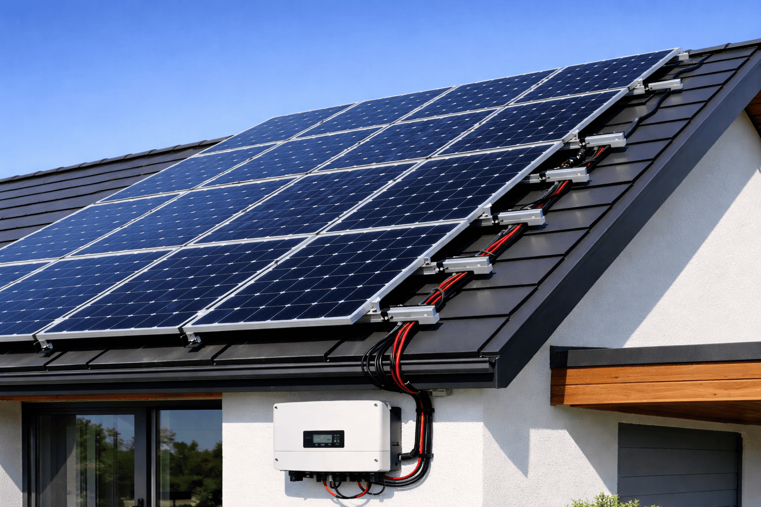 Elinstallation för solceller